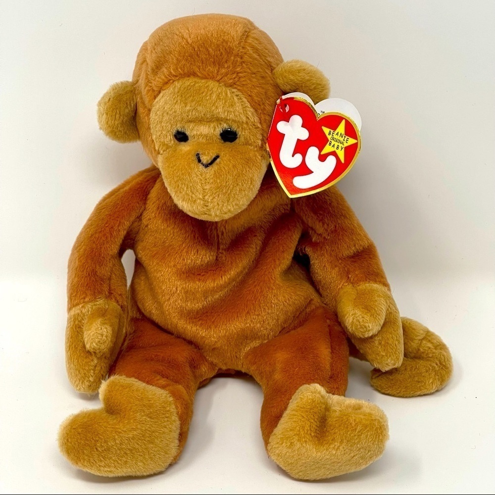 Ty Beanie Babies Bongo The Monkey Birth Date 8-17-1995